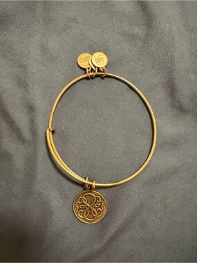 Alex and Ani Gold-Tone Celtic Knot Charm Bangle